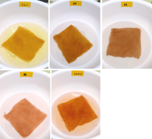 紫玉ねぎの皮で草木染め 赤紫じゃない 濃い黄色やピンクに染める 初心者でも出来る簡単な野菜染めのやり方 ゆる っとものづくり